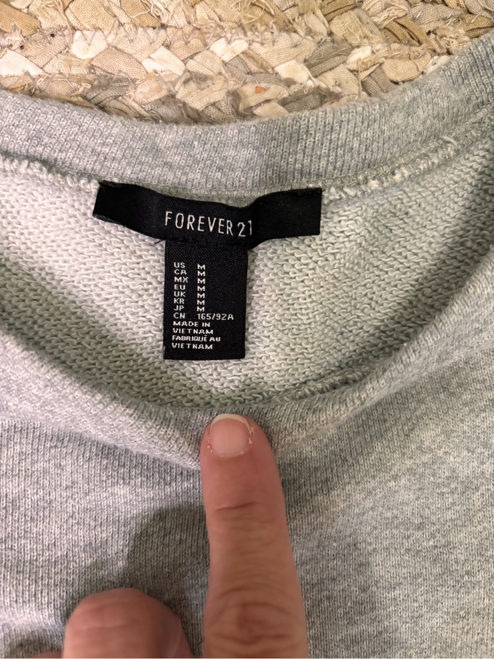 Forever 21 Light Gray Sweatshirt - Picture 2 of 2